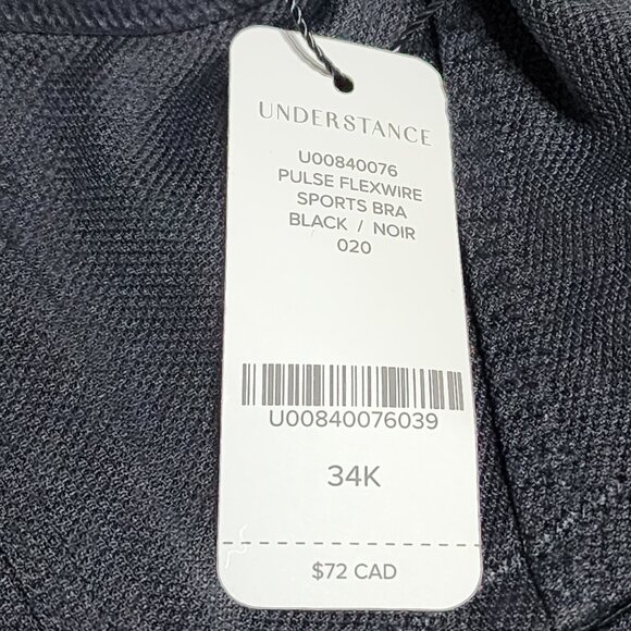 Understance black Pulse FlexWire Sports Bra 34K US 34H UK - Picture 8 of 11